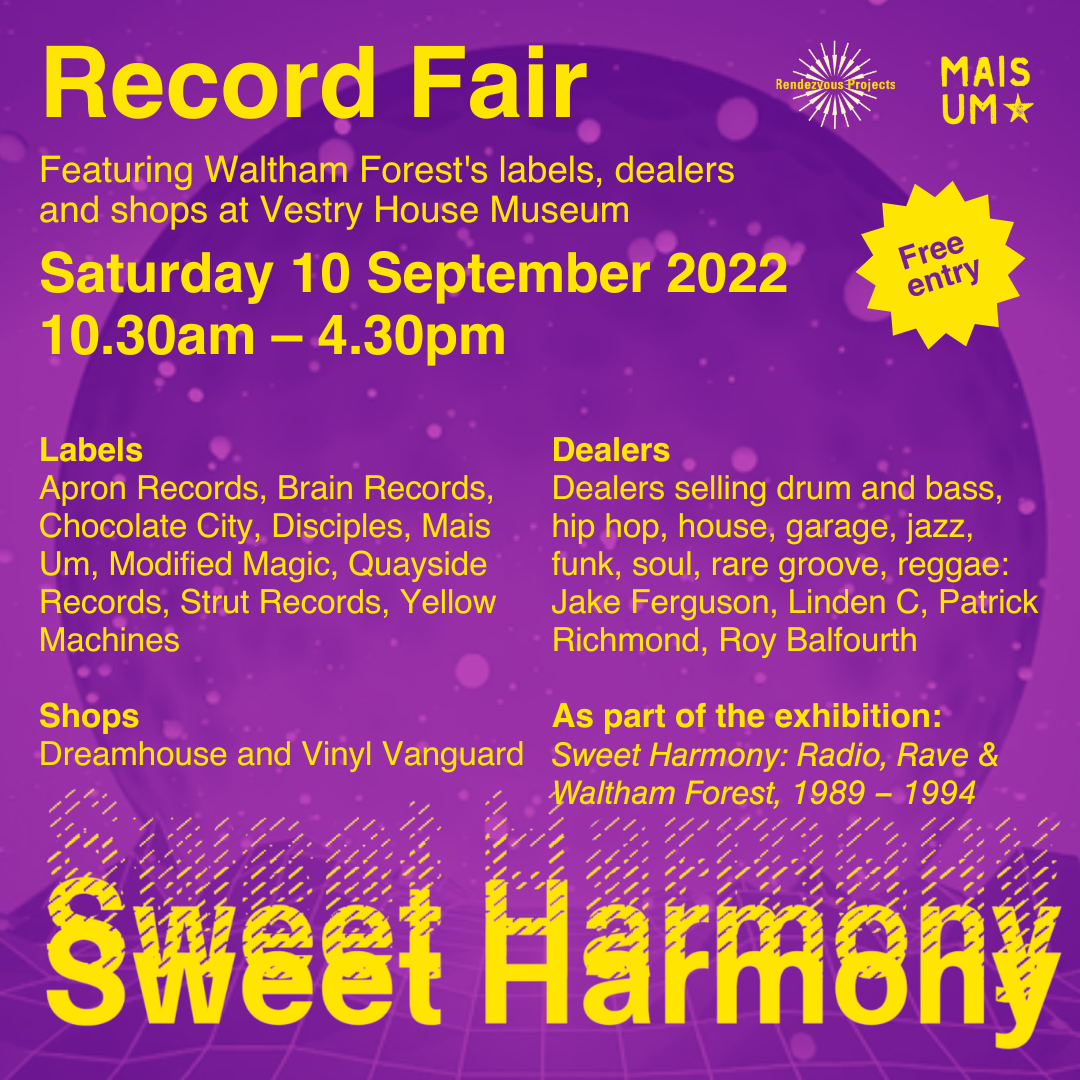 Sweet Harmony Record Fair Vestry House Museum